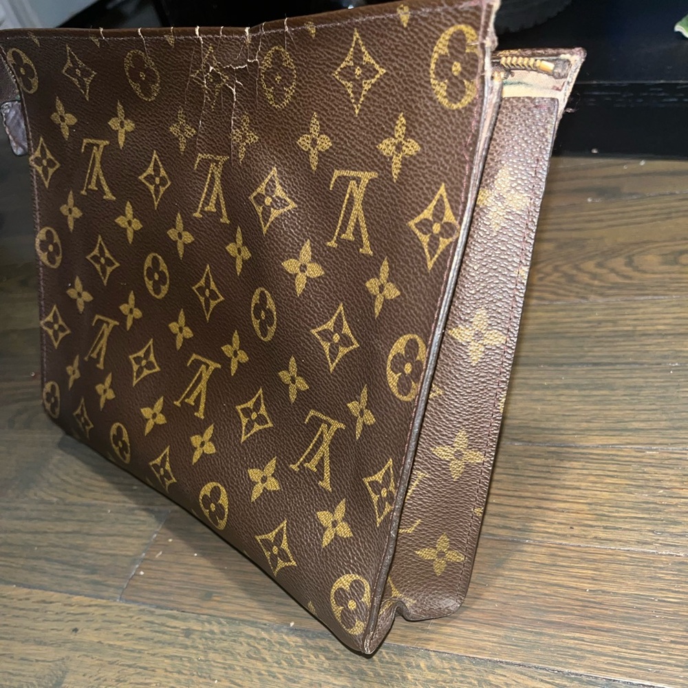 Louis Vuitton Classic Monogram Brown Wristlet